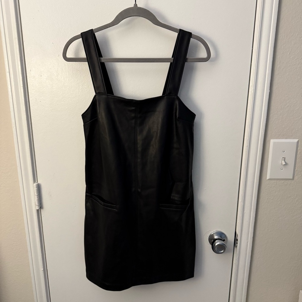Abercrombie & Fitch Faux Leather Mini Dress